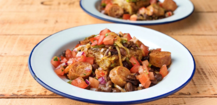 Brazilian Pork and Sausage Feijoada with Black Beans and Coriander