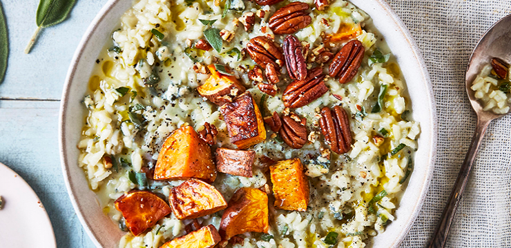 Pecan, Sage & Blue Cheese Risotto